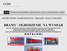 Tablet Screenshot of gobe.pl